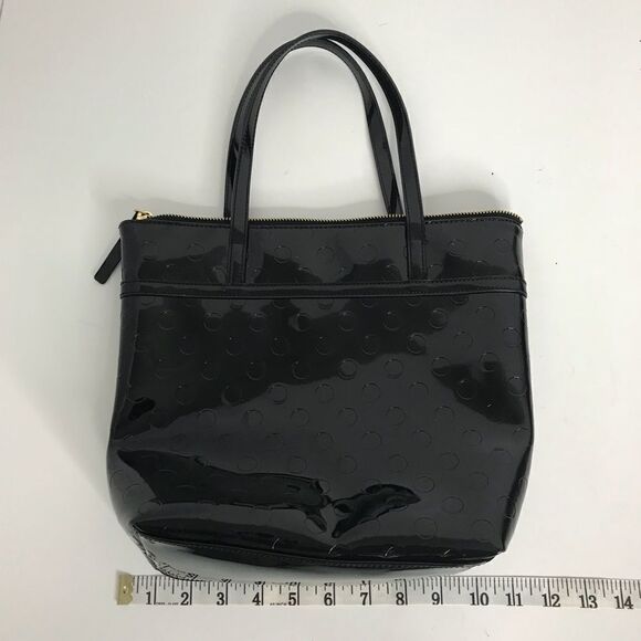 COPY - Kate Spade black polka dot Jacquard mini shopper - Picture 5 of 8